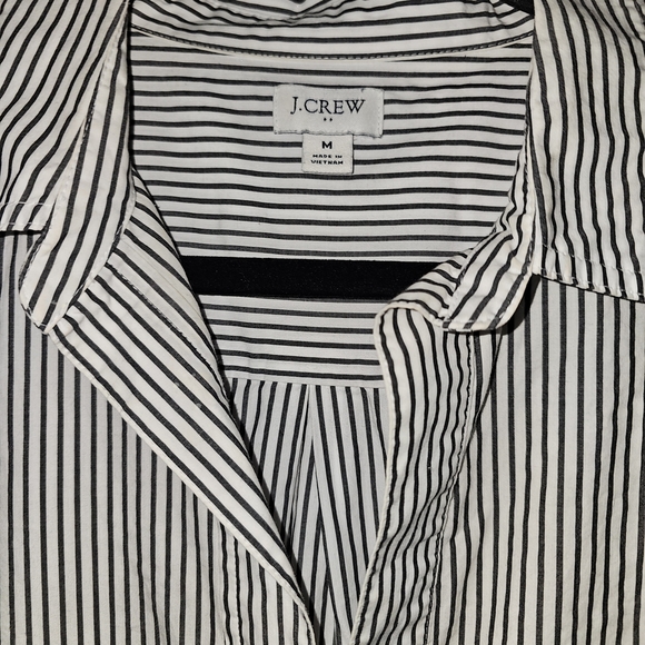 J. Crew Navy and White Striped Shirt - Picture 3 of 5